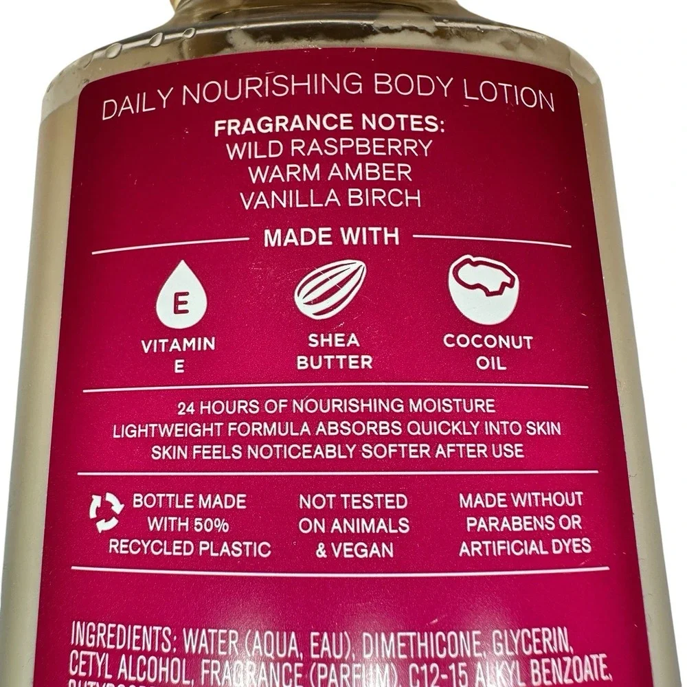 Bath & Body Works Autumn Drive Body Lotion 8 oz Fall Raspberry Amber NEW